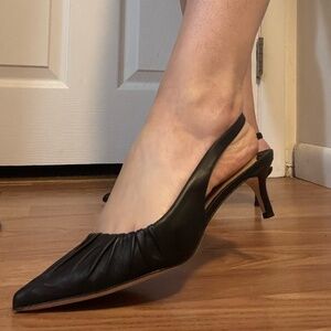 Ralph Lauren Kitten Slingback Pumps